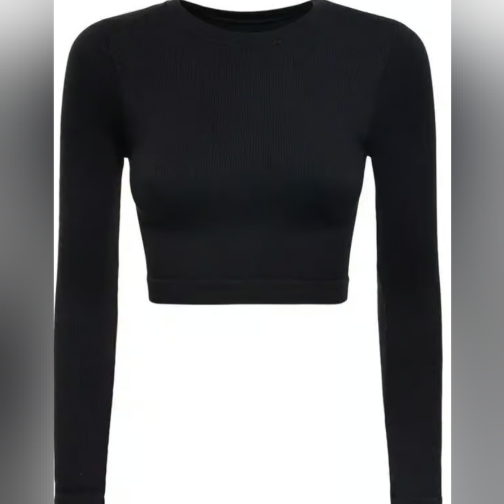 PRISM LEGGINGS RIBBED AWAKEN - Black.Evoke Ribbed Crop Top - Black. SET INCLUDES